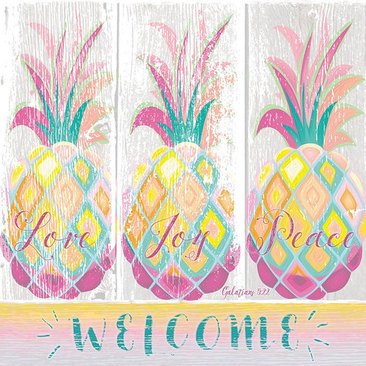 Napkin: Welcome Pineapples (Love, Joy, Peace)