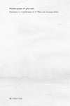 Mostly blank page for practicing prayer with text instructions on a white background in the Closer to God, 10-week prayer study book