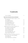 Table of contents for Closer to God prayer study book featuring chapters on hope, faith, and humility