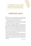 Text on a white background with decorative elements from the chapter entitled Forever Love in the God Loves Her devotional journal book