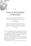 Chapter 2 text entitled Even As Your Father is Merciful with a decorative apple illustration on a white background from God's Abundant Mercy book