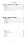 Table of contents with such chapters as Managing God's Gifts Together and Comforting One Another in Not Easily Broken book by Joyce & Steve Dinkins