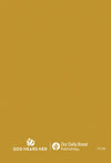 Back cover of 'God Loves Her' 365 Devotions for Women by Women book by Our Daily Bread Ministries, featuring a gold coloured background with 'Our Daily Bread' logo and no other imagery