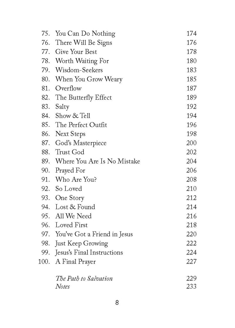 Table of contents for 'You Got This!' book by Crystal Stine for middle schoolers, featuring such chapters as There Will Be Signs and Give Your Best