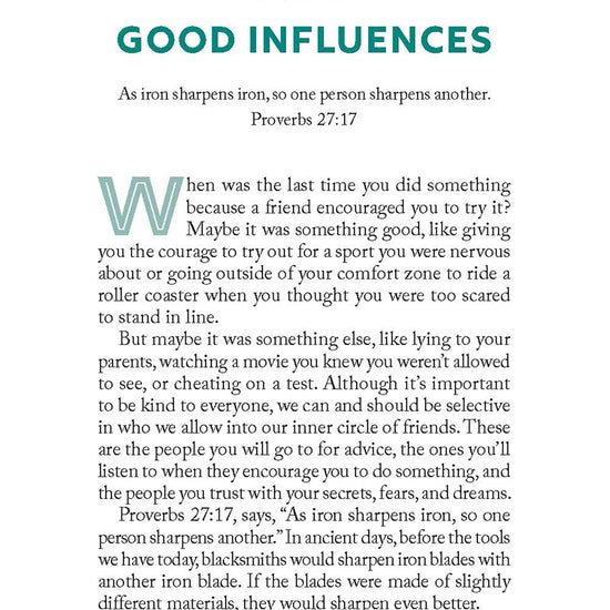 Chapter 33 page titled Good Influences from 'You Got This!' book by Crystal Stine for middle schoolers