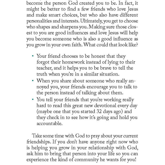 Text from chapter 33 about Good Influences from 'You Got This!' book by Crystal Stine for middle schoolers