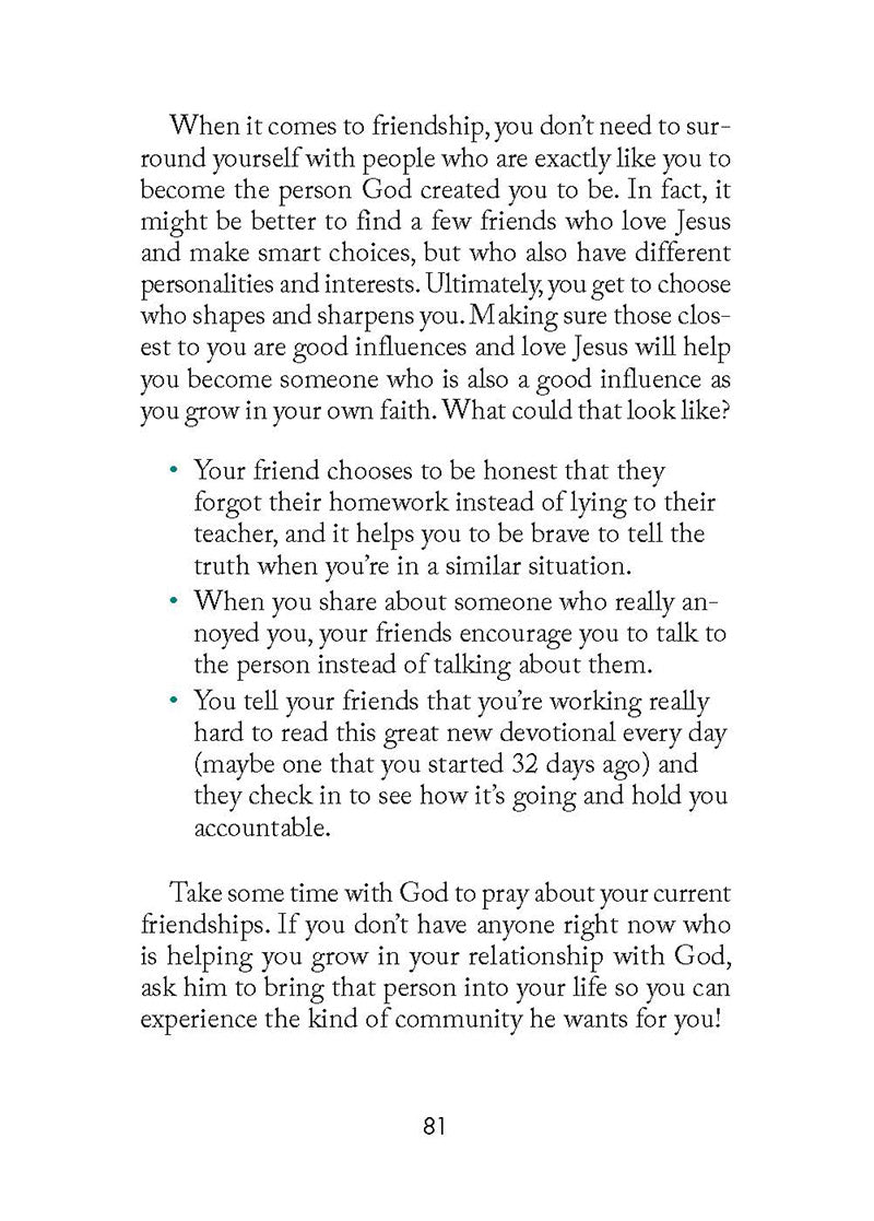 Text from chapter 33 about Good Influences from 'You Got This!' book by Crystal Stine for middle schoolers
