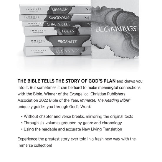 Image of full collection of Immerse Bibles in the book in 'Hebrews & James' from 'Immerse: The Reading Bible Journals'