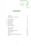 Table of contents from Making Room for God workbook by Cathy Baker which includes chapters such as Gathering Spaces, Eating Spaces, and Sleeping Spaces