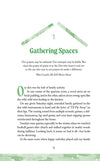 Chapter 1 Gathering Spaces in Making Room for God workbook by Cathy Baker, featuring a green illustration of a roof, a Max Lucado quote, and text