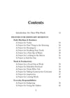 Table of contents for Prayers for Ordinary Life book by Reclaim Today featuring such sections as daily rhythms and routines