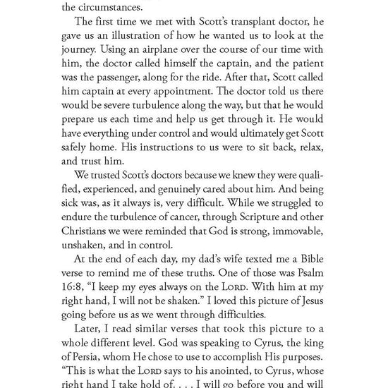 Text from discussing trust, resilience, and faith in 'Praying into a More Resilient Faith' by Susan Sorensen published by Our Daily Bread Publishing