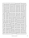 Crossword puzzle grid on a white background in Search the Scriptures: Galatians, Ephesians, Philippian & Colossians, a word find book by Our Daily Bread Ministries.