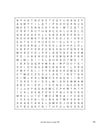 Scrambled word puzzle grid in Search the Scriptures book