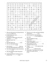 Crossword puzzle with clues on a white background in 'Search the Scriptures: Ruth, Esther & Song of Songs' word find puzzle book from Our Daily Bread Ministries on a white background