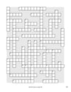 Blank crossword puzzle grid on a white background in 'Search the Scriptures: Ruth, Esther & Song of Songs' word find puzzle book from Our Daily Bread Ministries